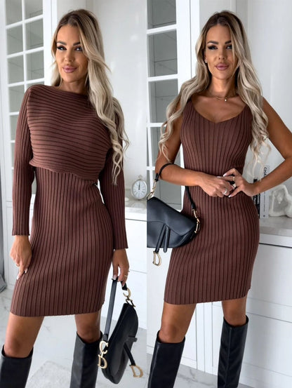 Women's Sweater Two-Piece Set