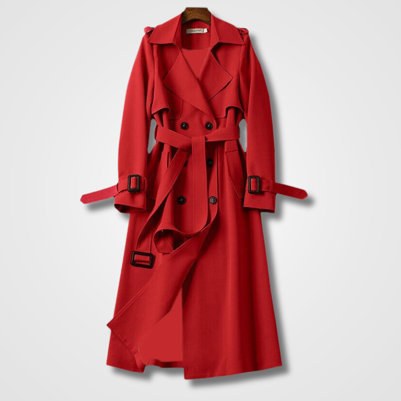 Amelie - Elegant Trendy Trench Coat - For Women | Luxurious Appearance 