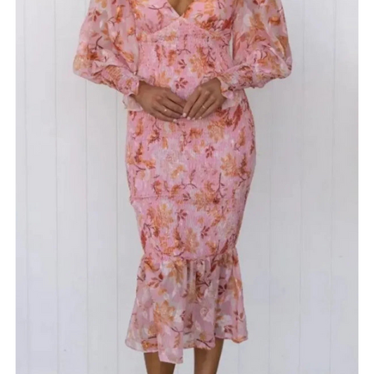 Women's Floral Midi Dress