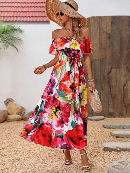 Cara - Printed Long Dress - Casual - Unique Print - Ideal for Summer