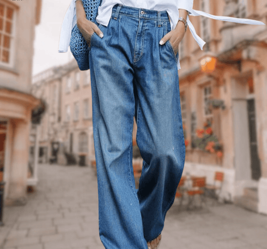 Kalliope - Wide Leg Jeans - Casual - Fashionable - For Everyday Wear