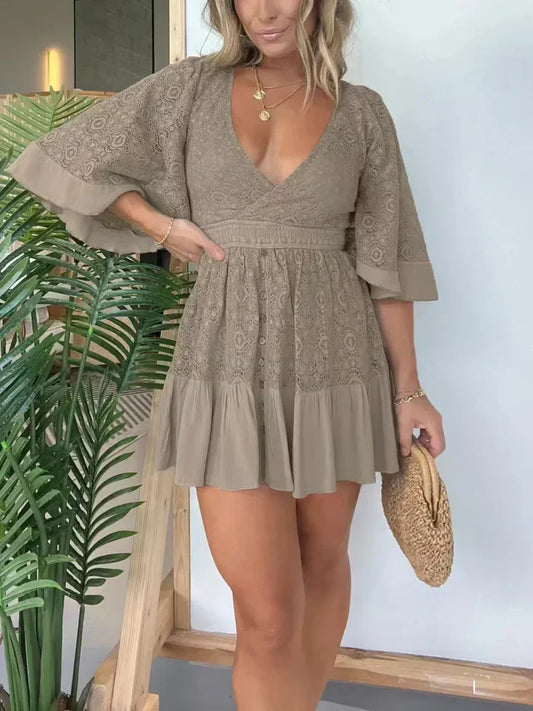 Carmen - Short Dress - Casual - Lightweight - Ideal for Summer