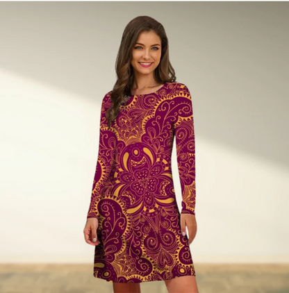 Women’s Summer Long Sleeve Dress | Ideal for Summer