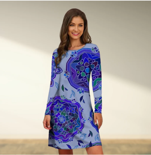 Women’s Summer Long Sleeve Dress | Ideal for Summer