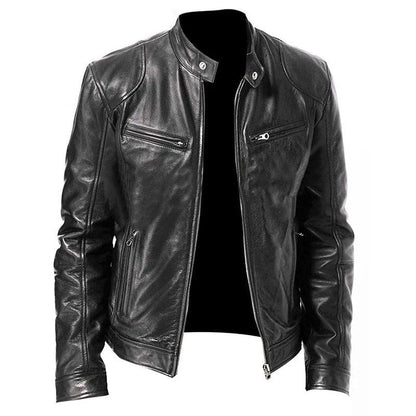 Garreth - Men's Leather Jacket - Casual - Made for Comfort - Ideal for Winter