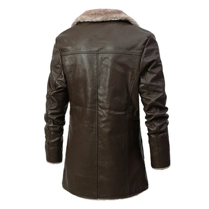 Amelia - Coat - Elegant - Leather - Ideal for Winter