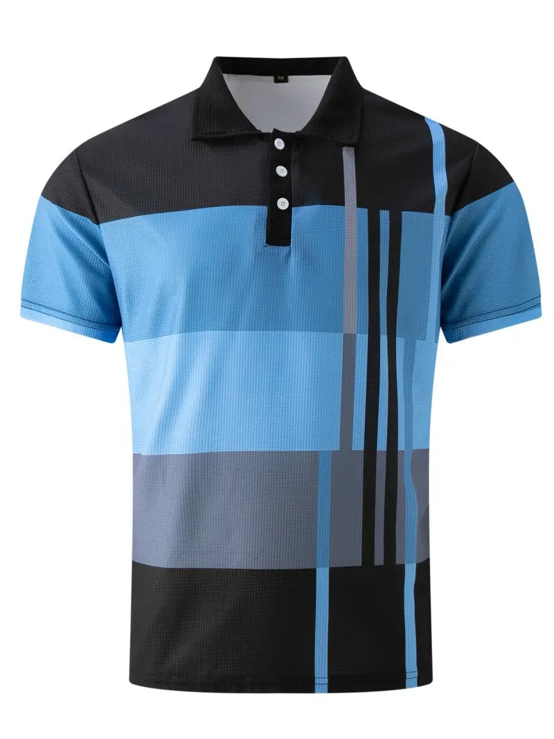 Men's Trendy Polo Shirt with Button Detail | Ideal for Spring/Summer