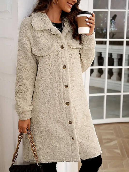 Arabella - Solid Color Coat - Casual - Fashionable - Ideal for Winter