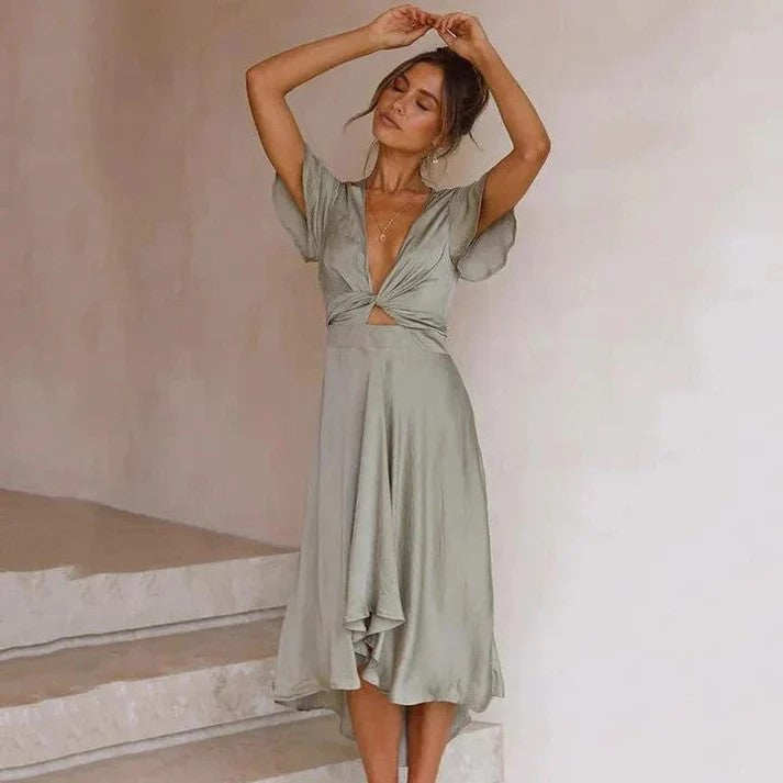 Women’s Summer Elegant Midi Dress | Ideal for Summer