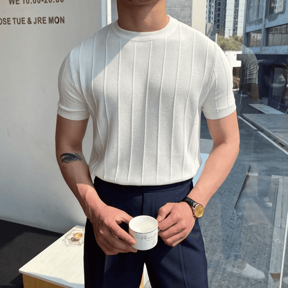 Diego - Ribbed T-Shirt - Casual - Stretch - Ideal for Summer