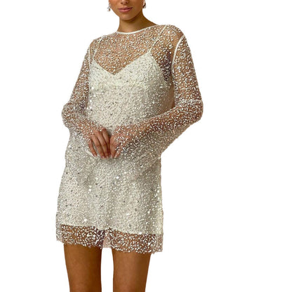 Women's Trendy Glitter Mini Party Dress