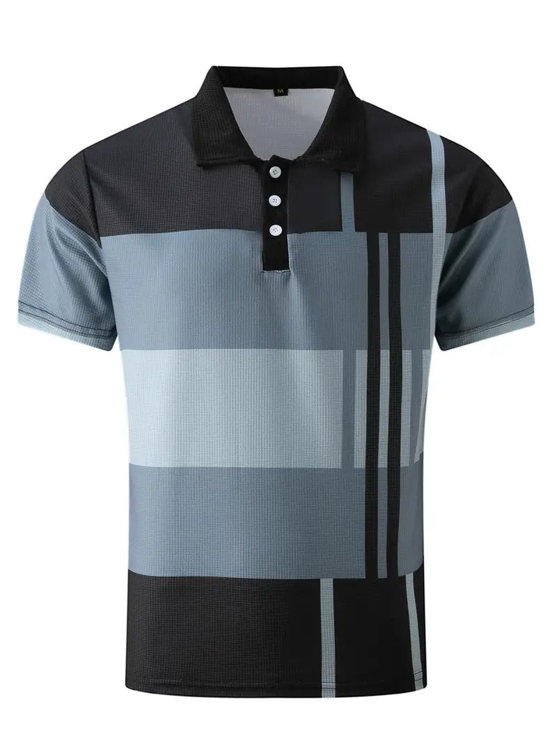 Men's Trendy Polo Shirt with Button Detail | Ideal for Spring/Summer