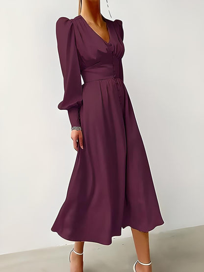 Chic and Elegant Satin Dress | Ideal for Formal Occasions