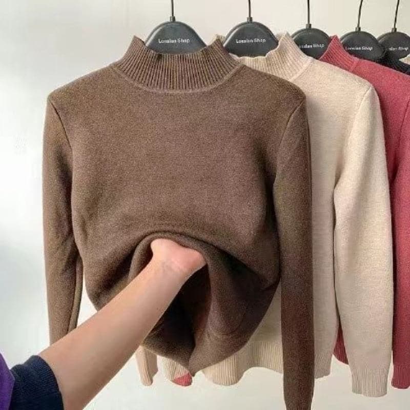 Zara - Fleeced Sweater - Elegant - Seasonal collection - Ideal for Winter