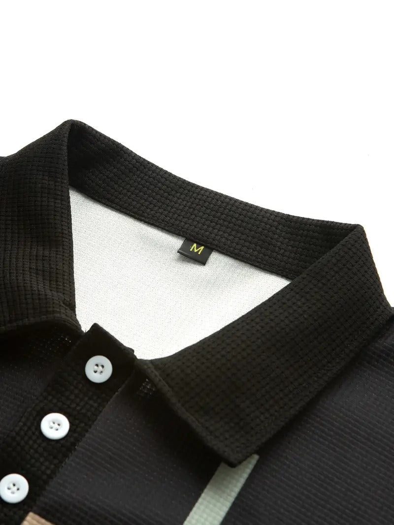 Men's Trendy Polo Shirt with Button Detail | Ideal for Spring/Summer