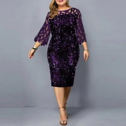 Women's Elegant Lace Dress with Sequins | Ideal for Summer