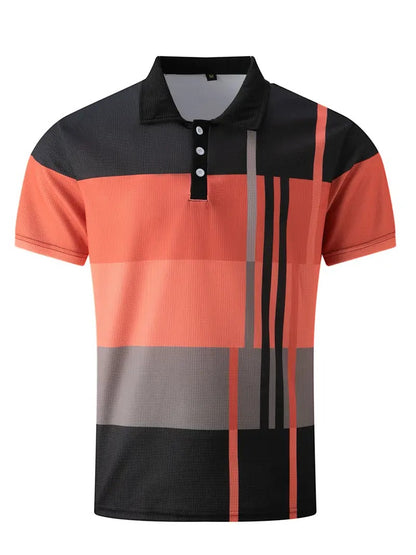 Men's Trendy Polo Shirt with Button Detail | Ideal for Spring/Summer