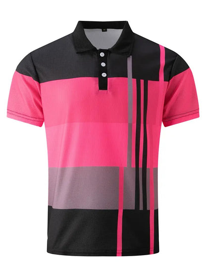 Men's Trendy Polo Shirt with Button Detail | Ideal for Spring/Summer