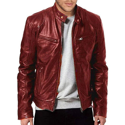 Garreth - Men's Leather Jacket - Casual - Made for Comfort - Ideal for Winter