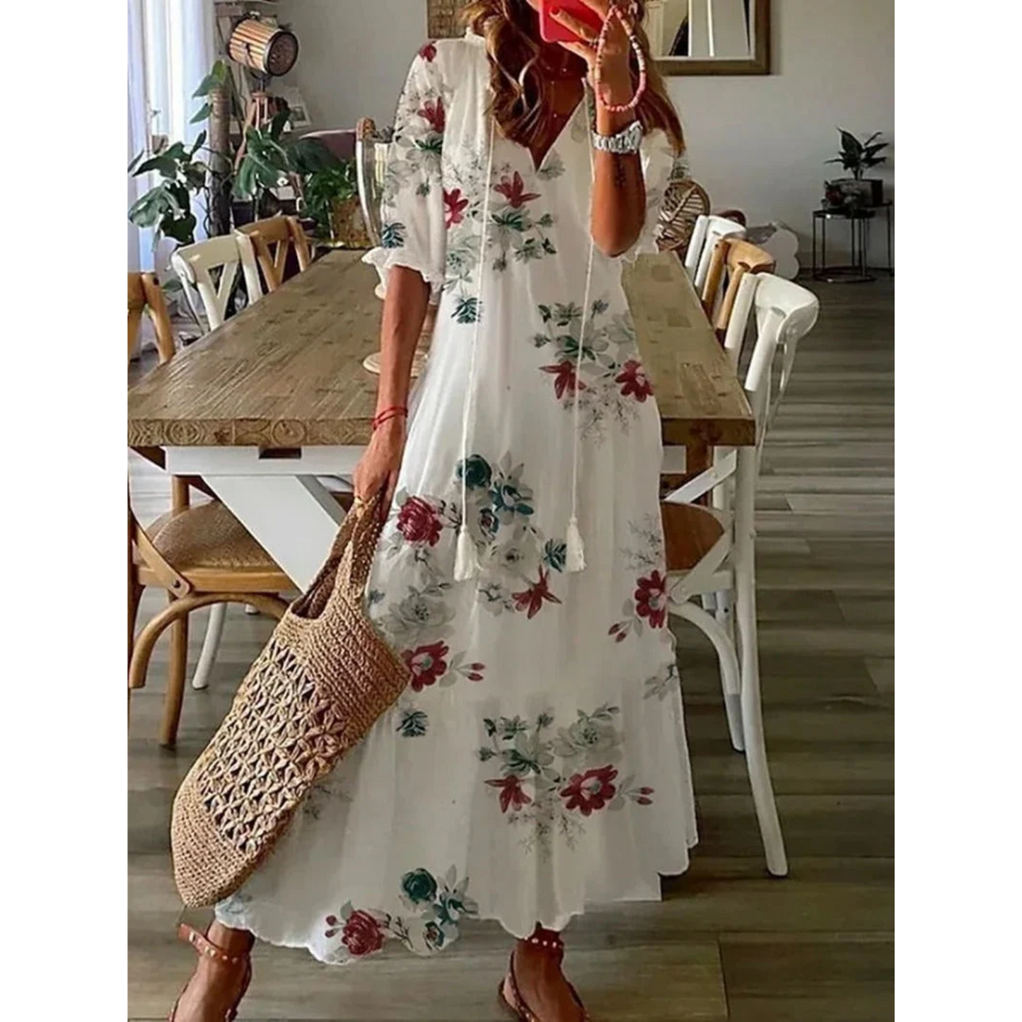 Women's Elegant Floral Dress