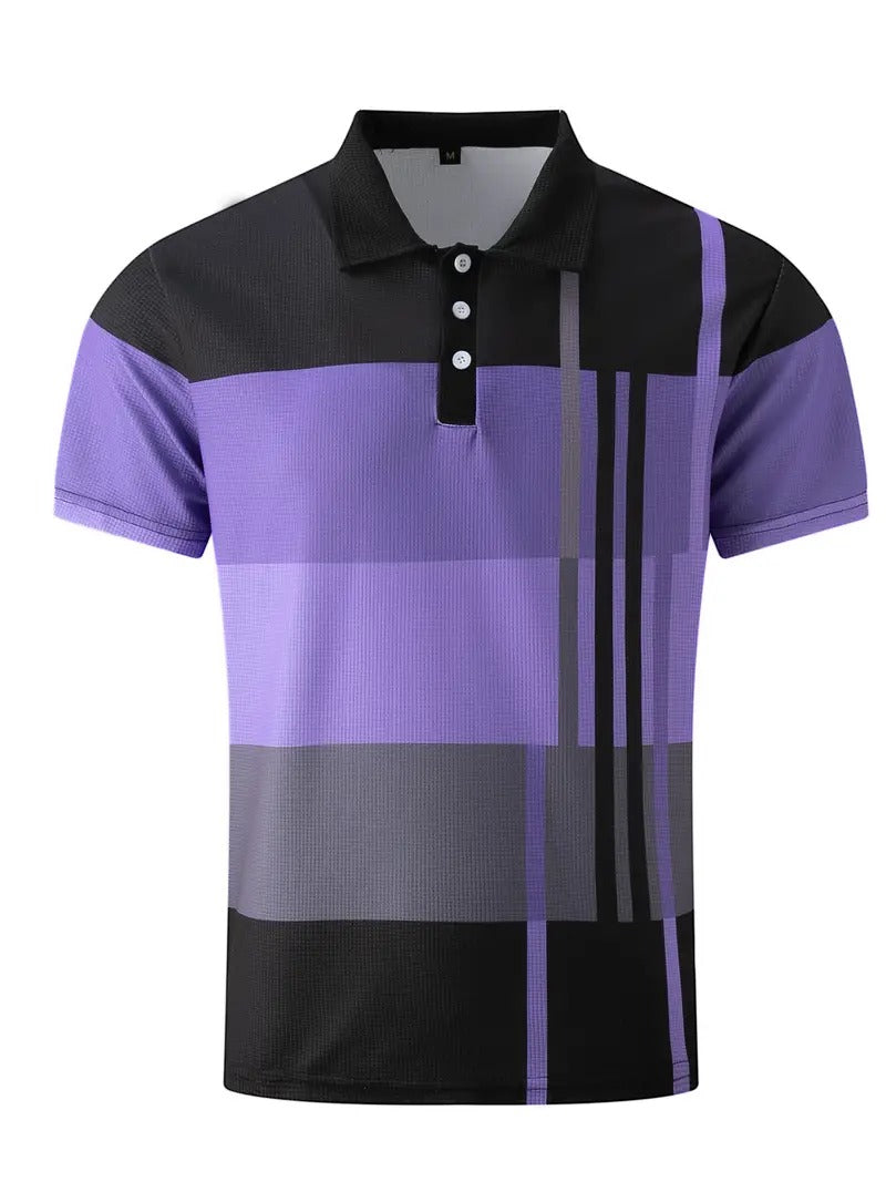 Men's Trendy Polo Shirt with Button Detail | Ideal for Spring/Summer