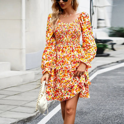 Women's Summer Elegant Floral Mini Dress | Ideal for Summer