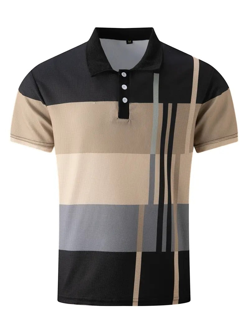 Men's Trendy Polo Shirt with Button Detail | Ideal for Spring/Summer