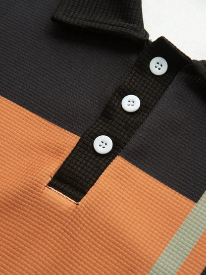 Men's Trendy Polo Shirt with Button Detail | Ideal for Spring/Summer