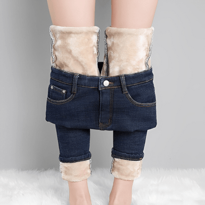 Julia - Warm Fleece Jeans - Casual - Made for Comfort - Ideal for Winter