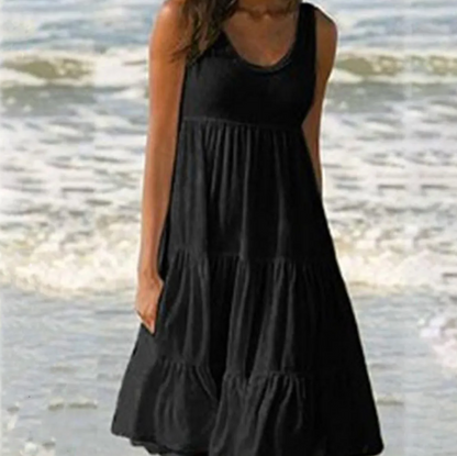 Women's Classic Sleeveless Summer Dress | Ideal for Winter