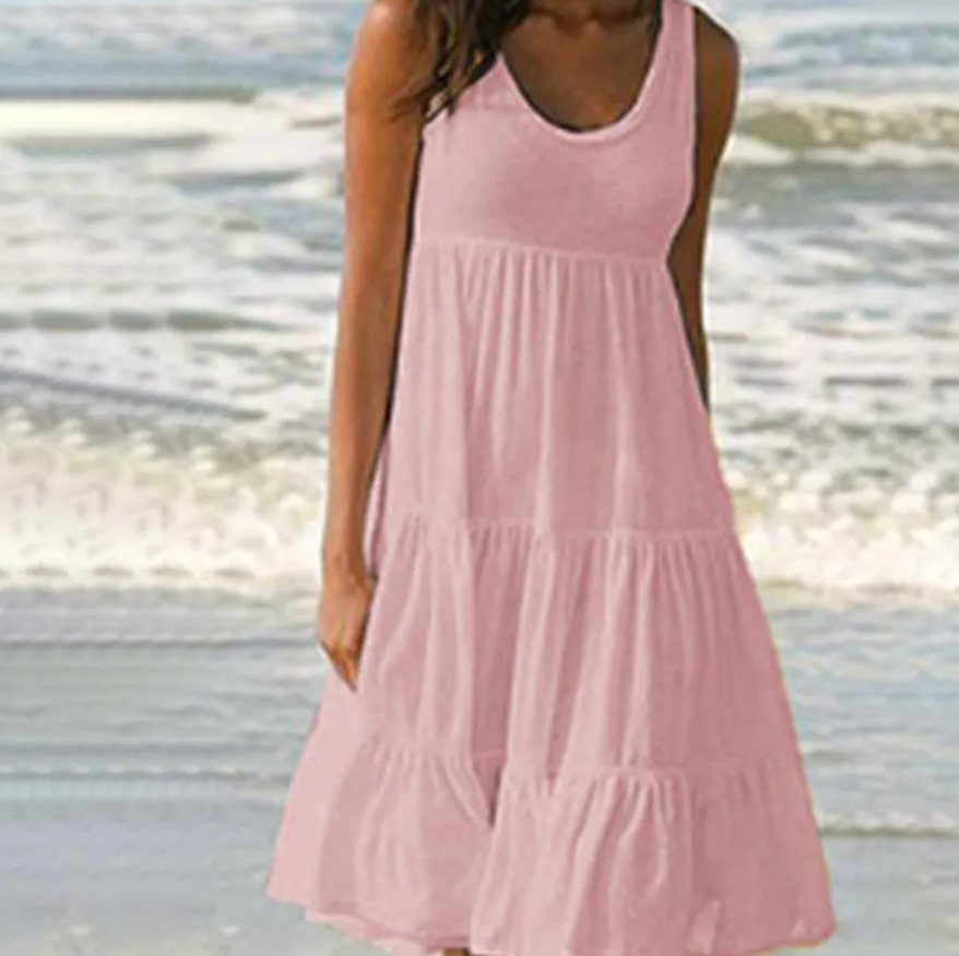 Women's Classic Sleeveless Summer Dress | Ideal for Winter