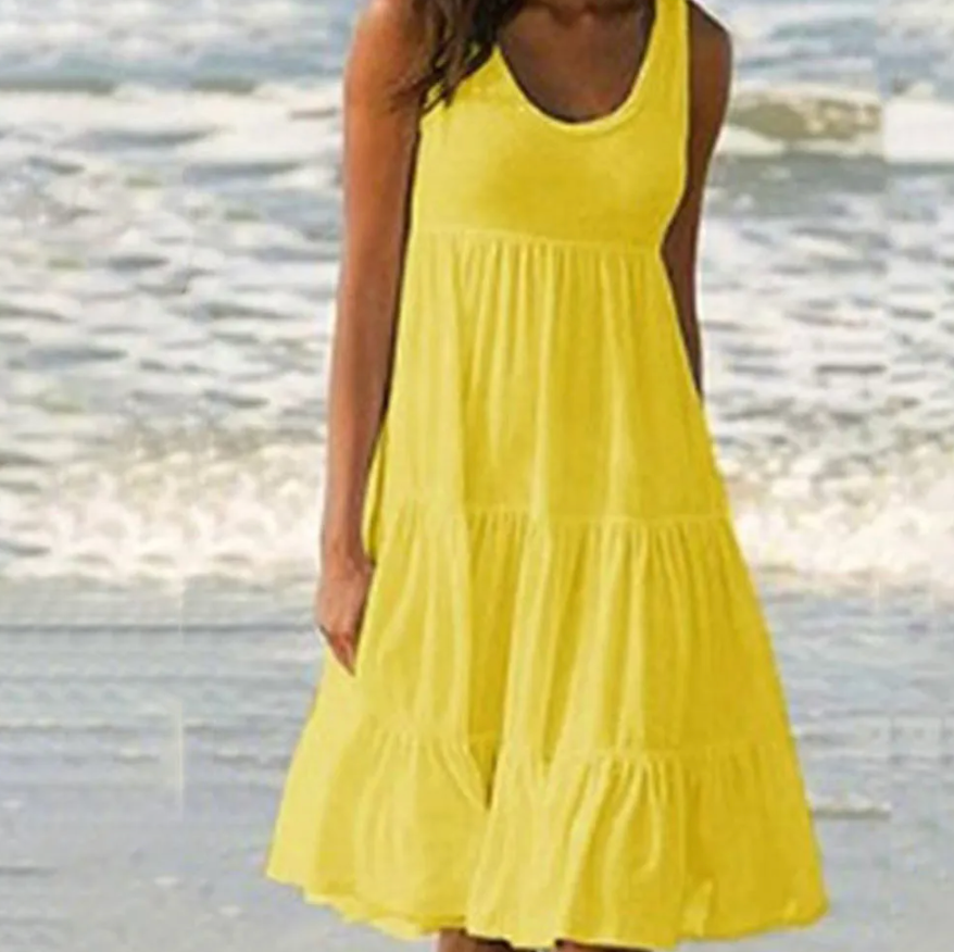 Women's Classic Sleeveless Summer Dress | Ideal for Winter