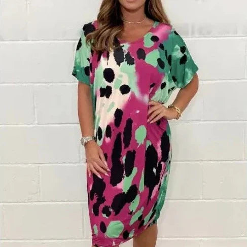 Christine - Dress - Casual - Unique Print - Ideal for Summer