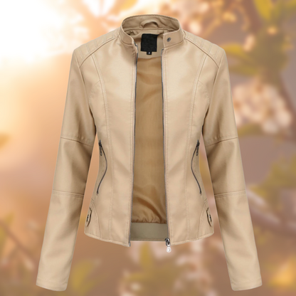 Calantha - Jacket - Elegant - Leather - Ideal For Winter