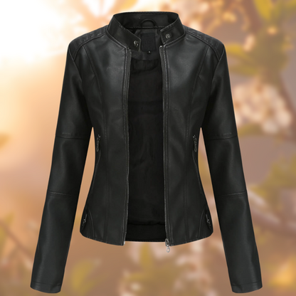 Calantha - Jacket - Elegant - Leather - Ideal For Winter