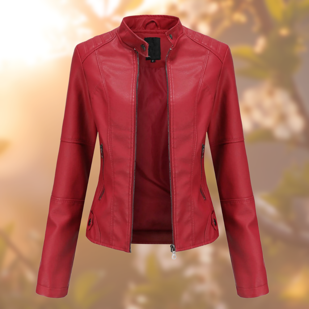 Calantha - Jacket - Elegant - Leather - Ideal For Winter