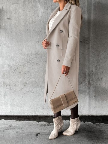 Lianne - Long Coat - Elegant - Seasonal Collection - Ideal for Autumn