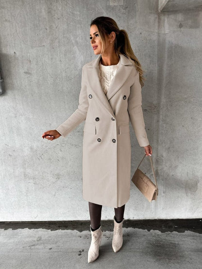 Lianne - Long Coat - Elegant - Seasonal Collection - Ideal for Autumn