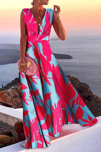 Women's Elegant Long Sleeveless Maxi Dress | Ideal for Summer