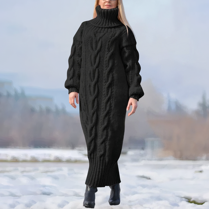 Women's Warm Knitted Long Dress