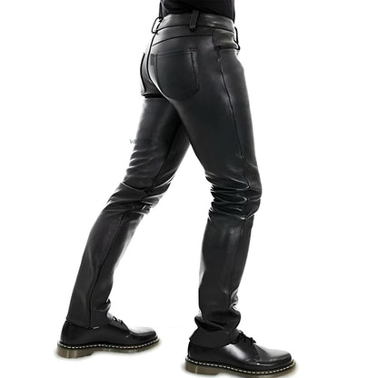 Romeo - Men's Leather Pants - Casual - Fashionable - Ideal for Autumn / Winter