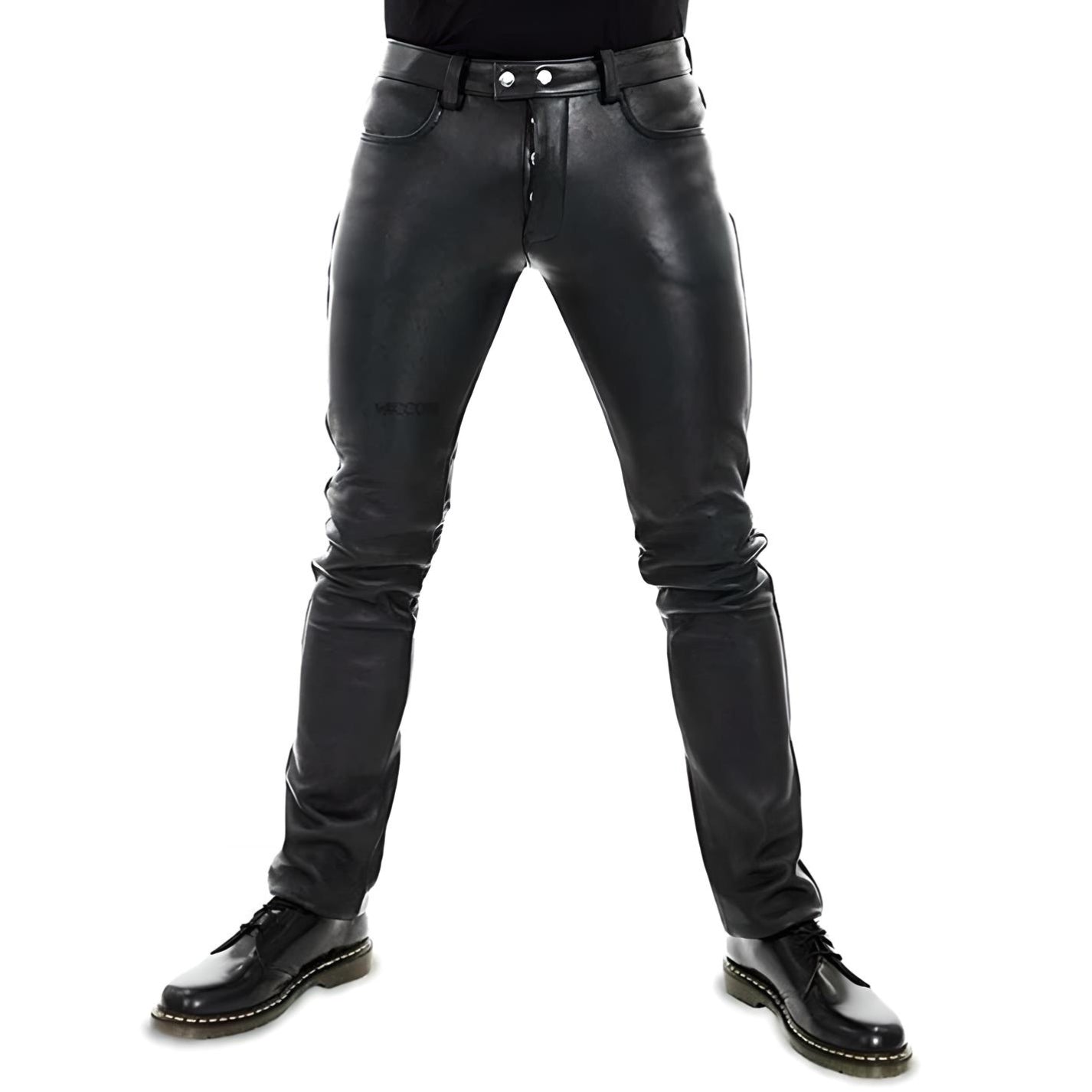 Romeo - Men's Leather Pants - Casual - Fashionable - Ideal for Autumn / Winter