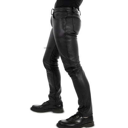 Romeo - Men's Leather Pants - Casual - Fashionable - Ideal for Autumn / Winter