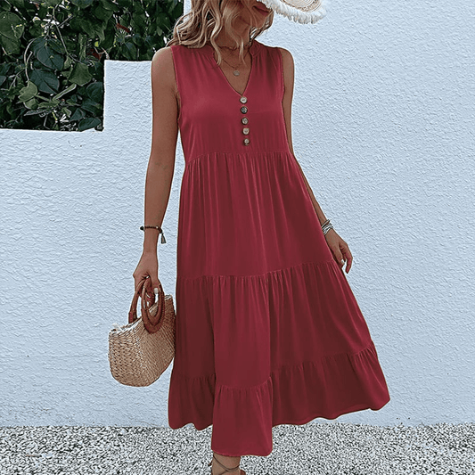 Jesha - Boho Midi Dress - For Women | Luxurious Appearance 