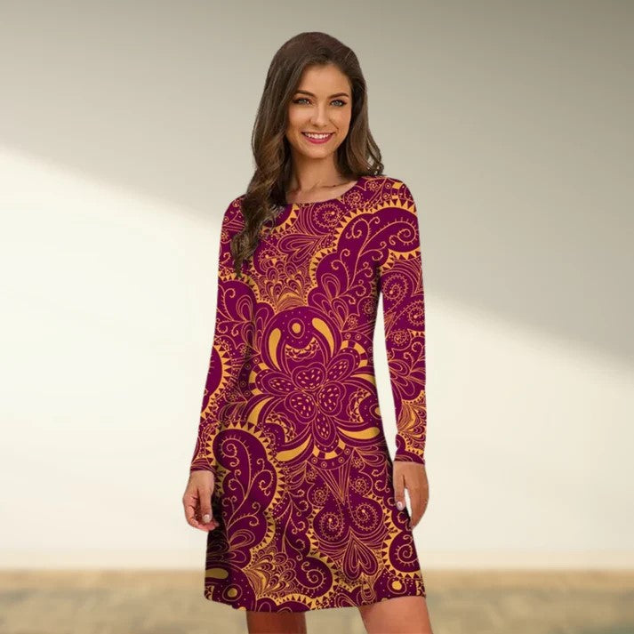 Women’s Summer Long Sleeve Dress | Ideal for Summer