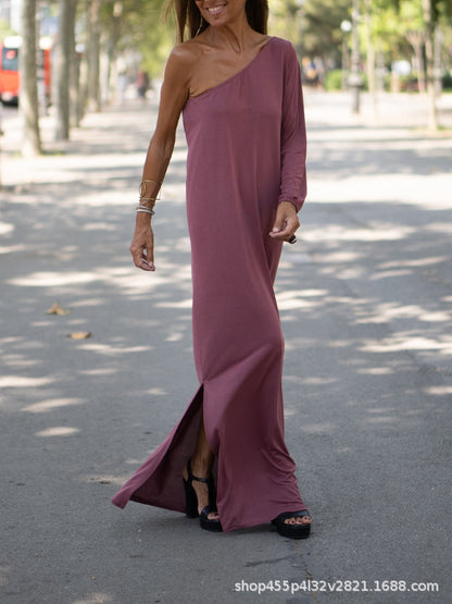 Women’s Summer One-Shoulder Maxi Dress | Ideal for Summer