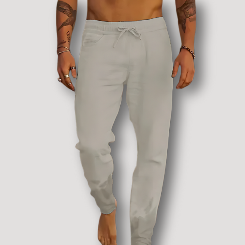 Benjamin - Summer Straight Trousers - Casual - Lightweight - Ideal for Summer