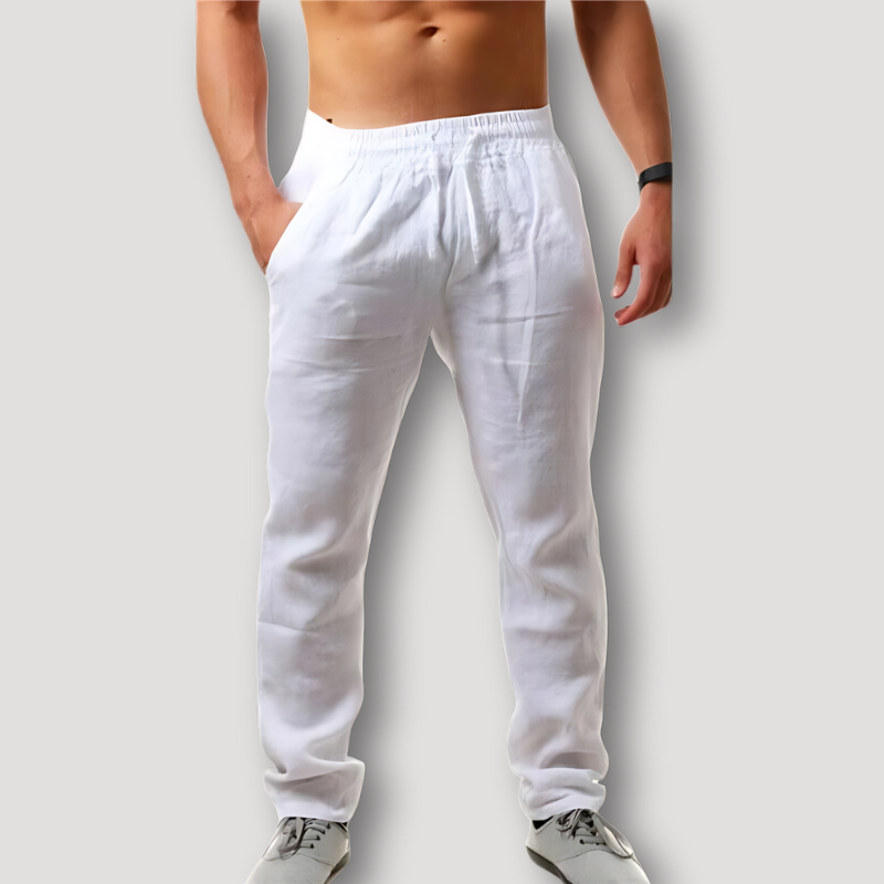 Benjamin - Summer Straight Trousers - Casual - Lightweight - Ideal for Summer