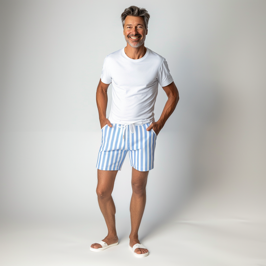 Casper - Men Striped Shorts - Casual - Trendy - Ideal for Summer