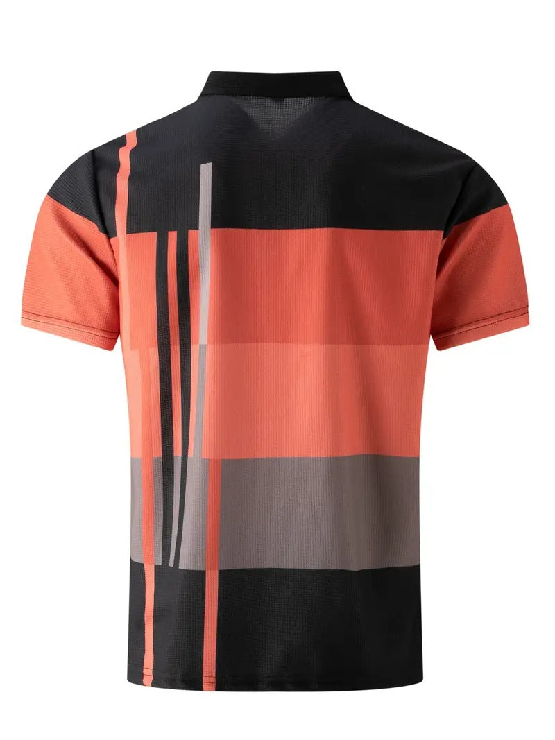 Men's Trendy Polo Shirt with Button Detail | Ideal for Spring/Summer